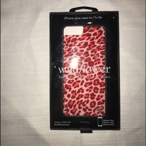 BRAND NEW Pink Cheetah Wildflower Case 6/7/8 plus